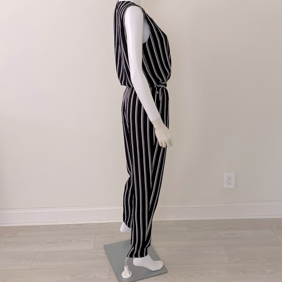 FAS Fille A Suivre Paris Ropmper Pants Black White - Picture 5 of 11